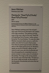 Painting for "Head Full of Doubt/Road Full of Promise," 2010, John Mitcham, North Carolina Museum of Art