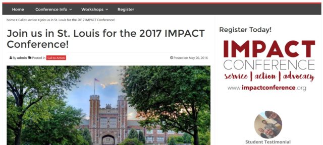 Case Study: A Website Redesign for the IMPACT Conference
