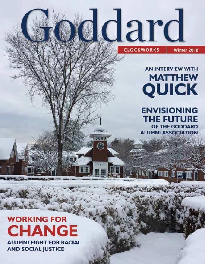 Goddard College Winter 2018 Clockworks Cover